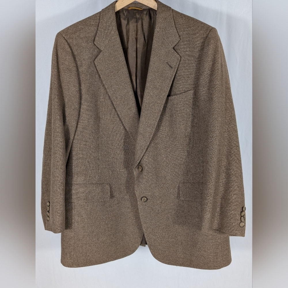 Hart Schaffner & Marx 100% Cashmere Men's Blazer Classic Brown Est. 48R